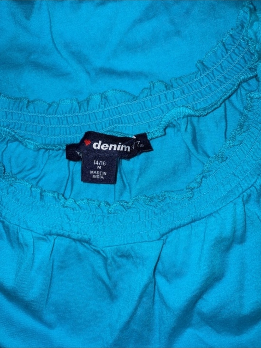 Denim 24/7 Turquoise Fringe Swim Cover-Up - Picture 5 of 8
